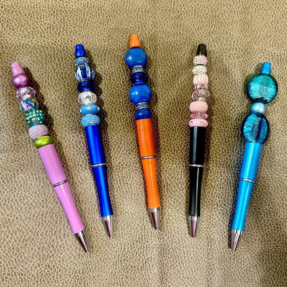 Colorful Beaded Pens Set